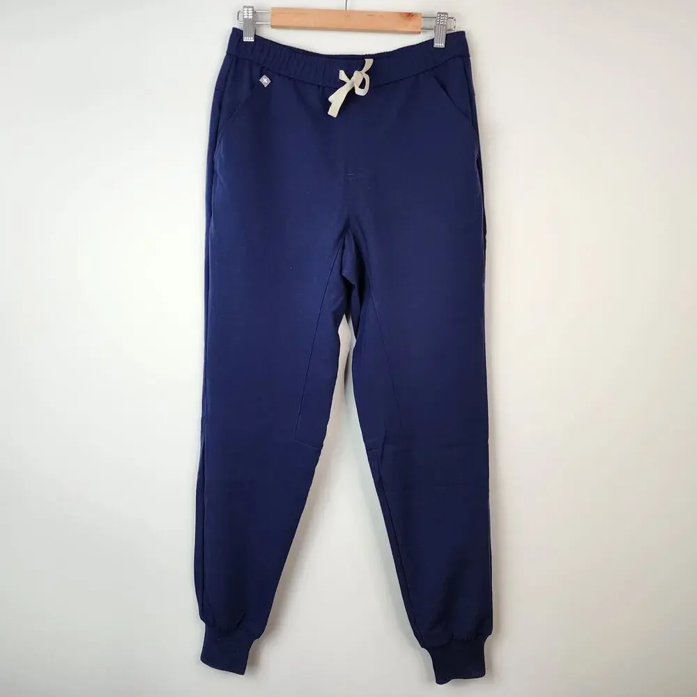 Figs Tansen Jogger Scrub Pants Men's Small Navy Blue NWT